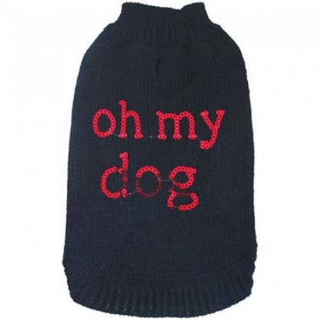 Chadog, Oh My Dog Schwarzer schicker Pullover