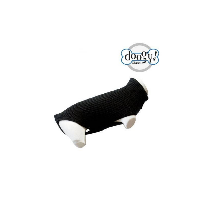 Doogy, Schwarzer neuer Basic-Pullover Doogy, Schwarzer neuer Basic-Pullover