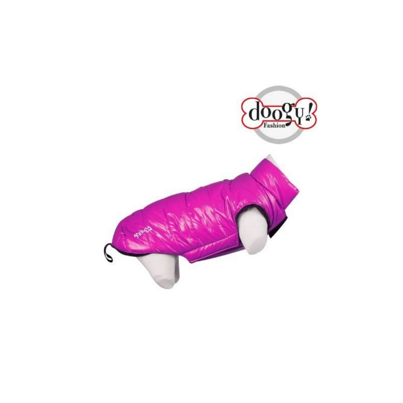 Doogy, Fun Fashion Fuchsia Pink Puffer Jacke Doogy, Fun Fashion Fuchsia Pink Puffer Jacke