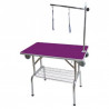 Phoenix, Folding table with single gallows (with casters) purple