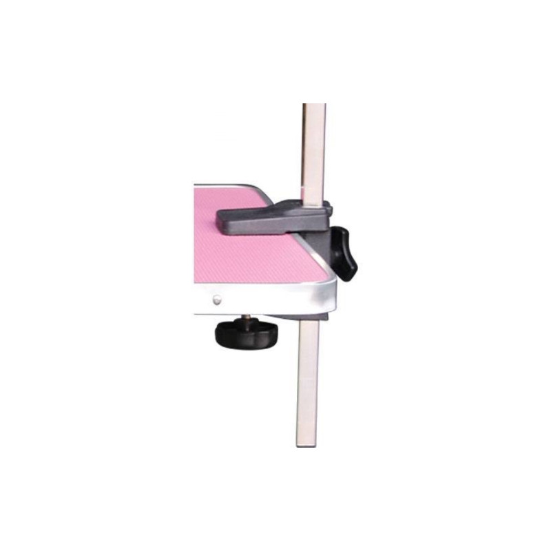 Phoenix, Folding table with single gallows without wheels pink