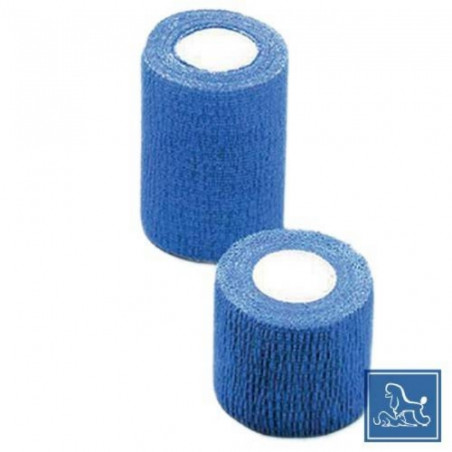 Chadog, blauer kohäsiver Verband