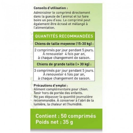 Beaphar, Vermipure comprimidos para perros grandes Beaphar