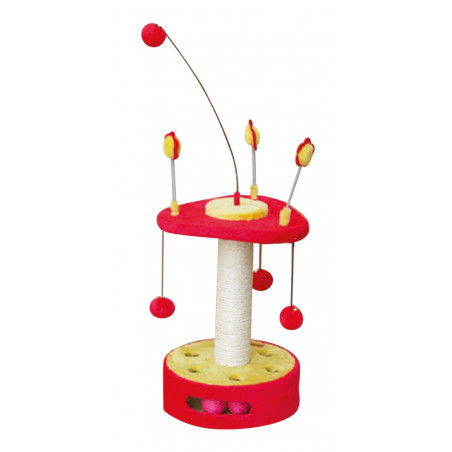 Lyon scratching post red/yellow