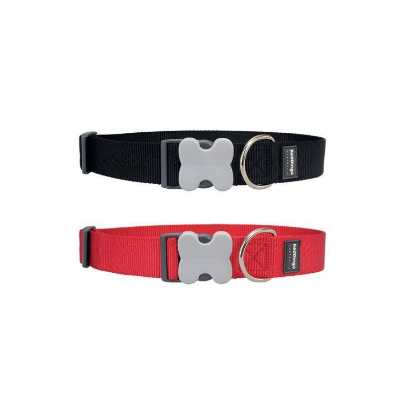 Red Dingo, Red Dingo Basic adjustable collar red - Large dogs