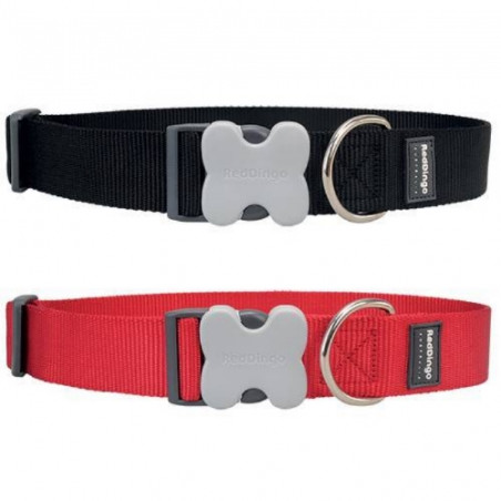 Red Dingo, Red Dingo Basic collare regolabile rosso - Cani di grossa taglia