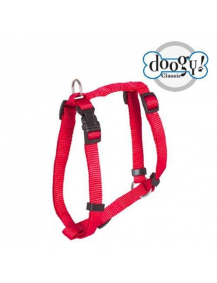 Doogy, Harnais classique rouge Doogy Gamme Essentiel