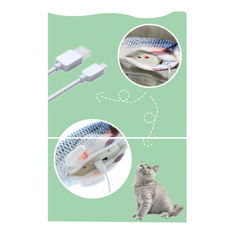 Poisson interactif rechargeable