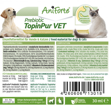 ANIFORTE, Prébiotique TopinPur VET