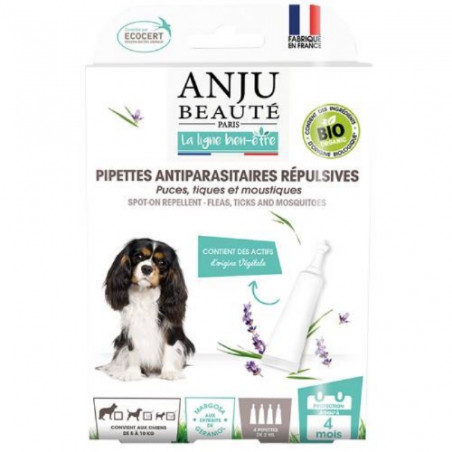 Anju Beauté, pipetas antiparasitarias para perros Anju