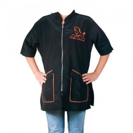 Chadog, Letizia Blouse with Orange Sleeves