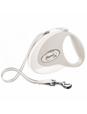 Chadog, White Flexi Style Strap Leash