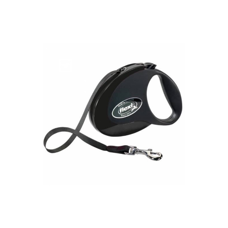 Chadog, Black Flexi Style Strap Leash Chadog, Black Flexi Style Strap Leash