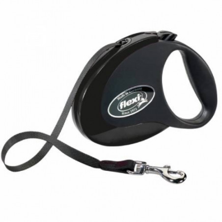 Chadog, cinturino al guinzaglio in stile Flexi nero