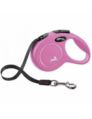 Chadog, Guinzaglio Flexi New Classic rosa con cinturino