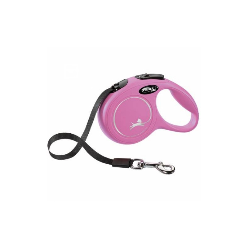 Chadog, Guinzaglio Flexi New Classic rosa con cinturino