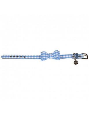 Doogy, Collier  Vichy bleu clair Doogy