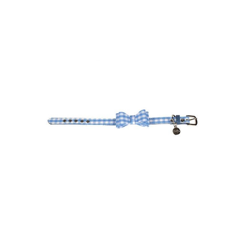 Doogy, Collar Doogy cuadro vichy celeste
