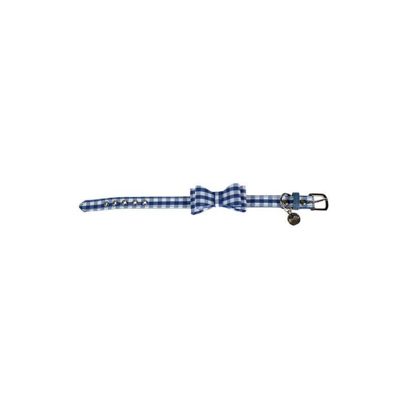 Doogy, Collier Vichy bleu marine Doogy Doogy, Collier Vichy bleu marine Doogy