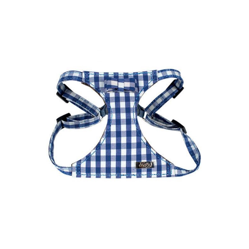 Doogy, Navy blue gingham harness