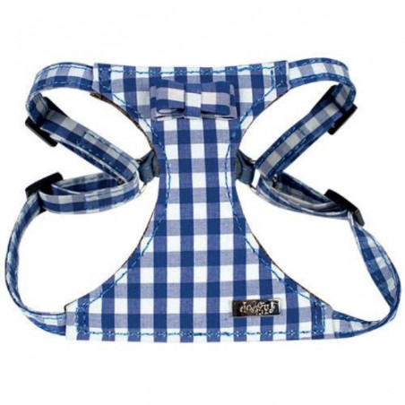 Doogy, imbracatura a quadretti blu scuro