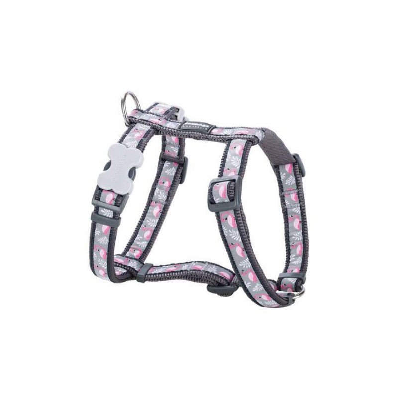 Red Dingo, Flamingo Grey Fantasy Harness