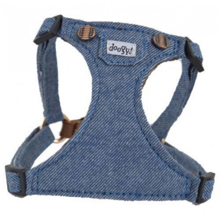Doogy, Harnais Vintage Bleu
