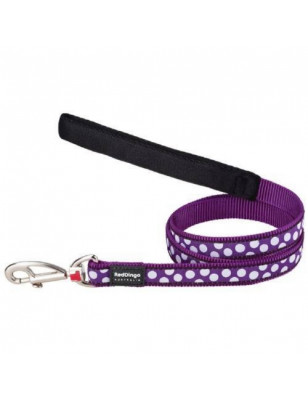 Red Dingo, Leash comfort Fantasy lunares blancos violetas