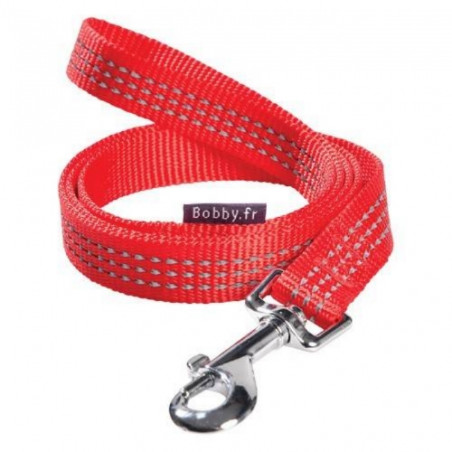 Bobby, guinzaglio rosso sicuro