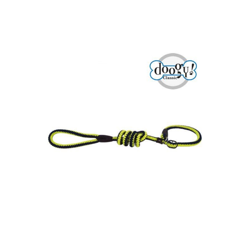 Doogy, Laisse lasso corde fluo jaune et bleu Doogy, Laisse lasso corde fluo jaune et bleu