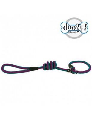 Doogy, Laisse lasso corde fluo turquoise et violet