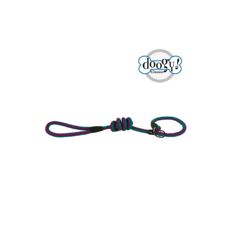 Doogy, Neon turquoise and purple rope lasso leash
