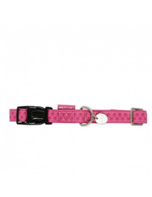 Chadog, Collier réglable Mc Leather Fuchsia