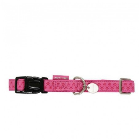 Chadog, Collier réglable Mc Leather Fuchsia