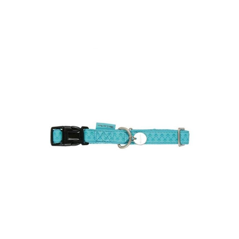 Chadog, Adjustable collar Mc Leather Turquoise