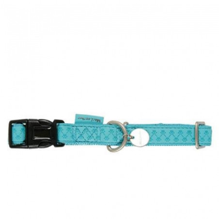Chadog, Collare Regolabile Mc Leather Turchese