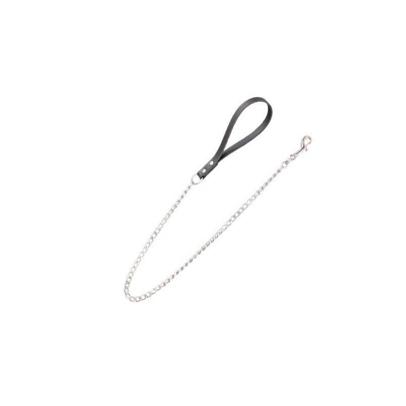 Chadog, Lederleine und schwarze Amazone-Kette Chadog, Lederleine und schwarze Amazone-Kette