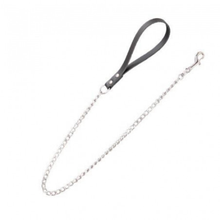 Chadog, Leather Leash and Amazon Chain Black