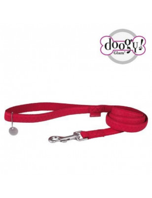 Doogy, Laisse simple Mc Leather rouge