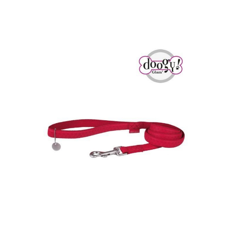 Doogy, Guinzaglio singolo Mc Leather rosso Doogy, Guinzaglio singolo Mc Leather rosso