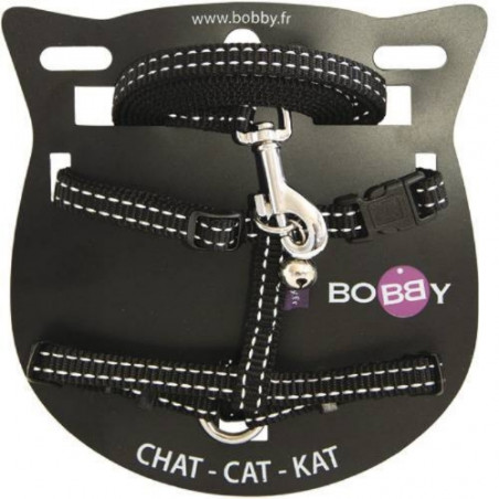 Chadog, Kit de arnés y correa Safe negro