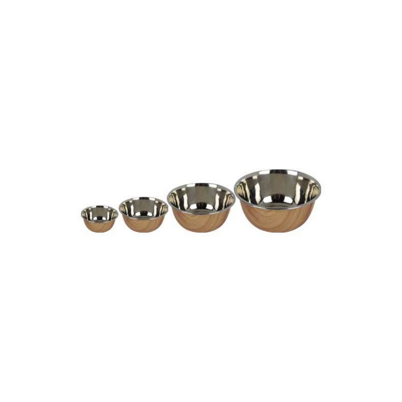 Divers, Stainless steel bowl exterior design in wood Divers, Stainless steel bowl exterior design in wood