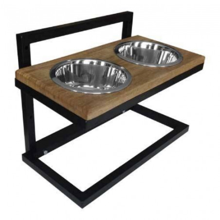Varie, Portaciotole in legno su piedino 2x800 ml