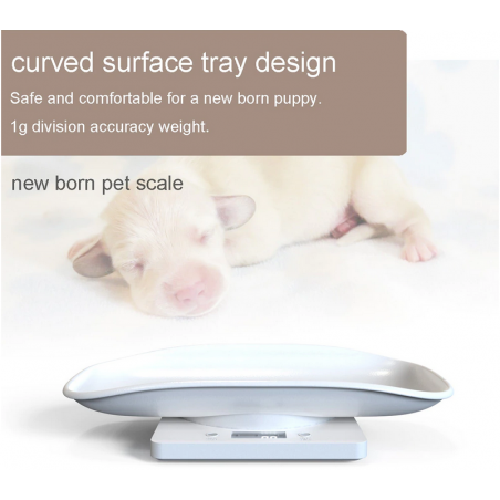 Electronic scale for newborn animals