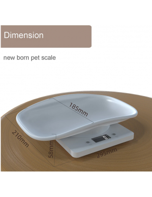 Electronic scale for newborn animals