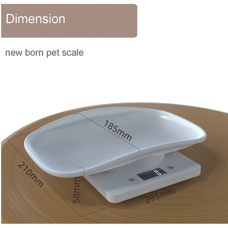 Balanza electrónica para animales recién nacidos