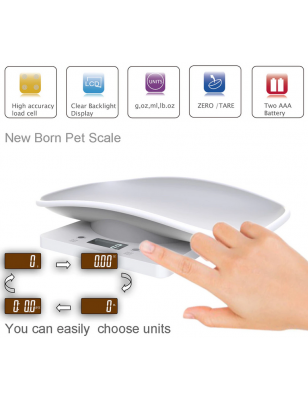 Electronic scale for newborn animals