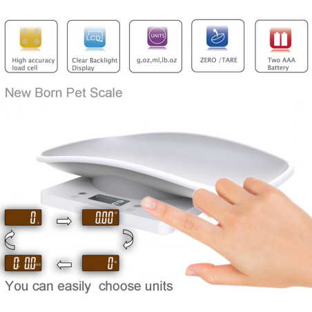 Bilancia elettronica per animali appena nati