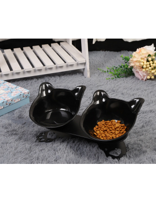 Miaou Patoune double bowl