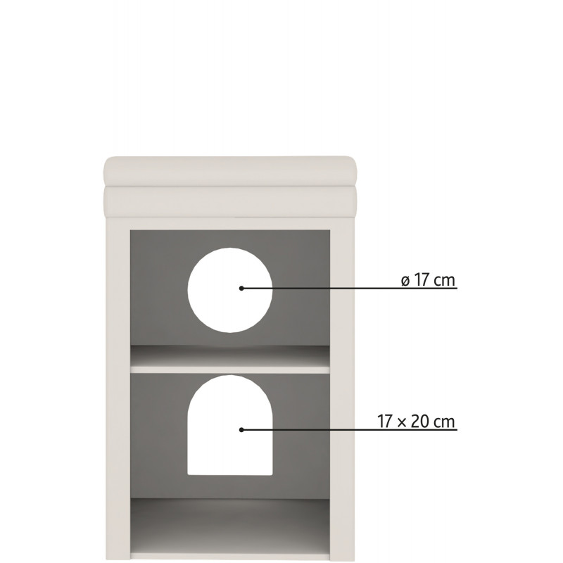Cat Tower Saul Gris – Arbre à chat compact et moderne
